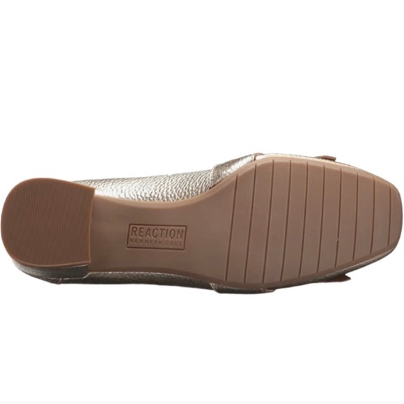 Kenneth Cole REACTION Women's Gold Michelle Block Heel Pump Size 6 NWT - Picture 7 of 11